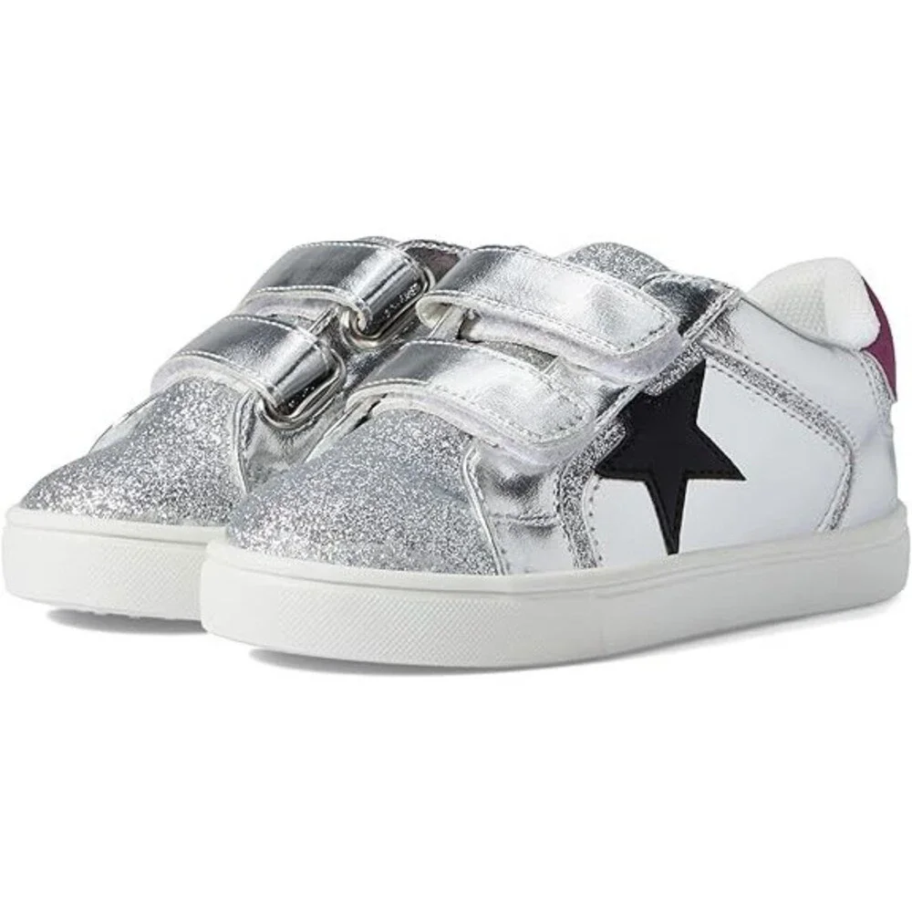 Nina Evon-T Sneakers Toddler US 11 Silver Metallic Low Top Lifestyle Shoes RG218